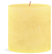 Bolsius Stumpenkerze Rustikal Sunny Yellow - 10 cm / ø 10 cm