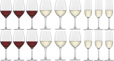 Schott Zwiesel Wijnglazenset Banquet (Rode wijnglazen &amp; Witte Wijnglazen &amp; Champagneglazen) - 18 delige set