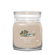 Yankee Candle Geurkaars Medium - met 2 lonten - Seaside Woods - 11 cm / ø 9 cm