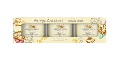 Coffret cadeau Yankee Candle Banoffee Waffle - 3 pièces