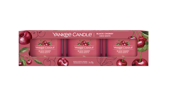 Coffret cadeau Yankee Candle Black Cherry - 3 pièces