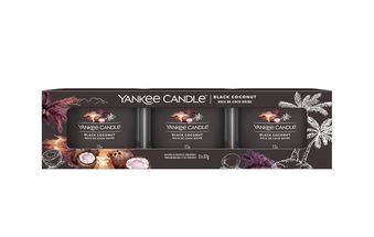 Coffret cadeau Yankee Candle Black Coconut - 3 pièces