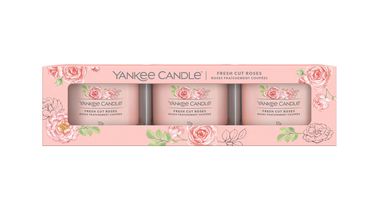 Coffret cadeau Yankee Candle Roses fraîchement coupées - 3 pièces