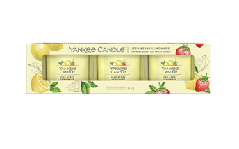 Coffret cadeau Yankee Candle Iced Berry Lemonade - 3 pièces