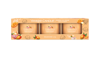 Coffret cadeau Yankee Candle Glace à la mangue - 3 pièces