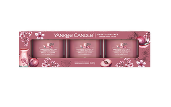 Set regalo Yankee Candle Sake di Prugna dolce - 3 pezzi