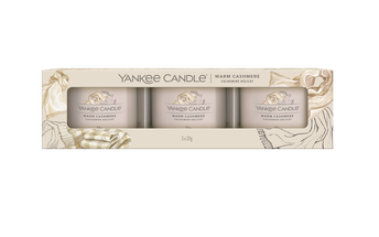 Yankee Candle Geschenkset Warm Cashmere - 3 Stück