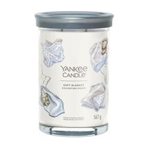 Yankee Candle Geurkaars Large Tumbler - met 2 lonten - Soft Blanket - 15 cm / ø 10 cm