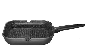 Sola Grillpfanne Fair Cooking Schwarz 28x28 cm - Standard-Antihaftbeschichtung
