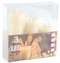 LED Kerzen Set 3 Größen - 3 Stück