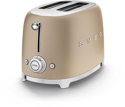 SMEG Toaster - 2 Schlitze - Matt Champagner - TSF01CHMEU