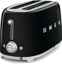SMEG Toaster - 2 lange Schlitze - schwarz - TSF02BLEU
