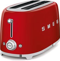 SMEG Toaster - 4 Schlitze - Rot - TSF02RDEU