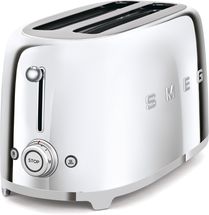 SMEG Toaster - 4 Schlitze - Chrom - TSF02SSEU