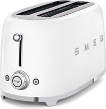 SMEG Toaster - 4 Schlitze - Weiß - TSF02WHEU