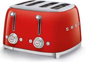 SMEG Toaster - 4 Schlitze - Rot - TSF03RDEU