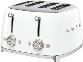 SMEG Toaster - 4 Schlitze - Weiß - TSF03WHEU