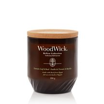 WoodWick Duftkerze Medium - ReNew - Tomatenblatt &amp; Basilikum - 9.5 cm / ø 8 cm