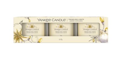 Coffret cadeau Yankee Candle Twinkling Lights - 3 pièces