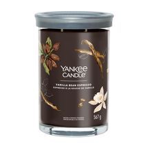 Yankee Candle Geurkaars Large Tumbler - met 2 lonten - Vanilla Bean Espresso - 15 cm / ø 10 cm