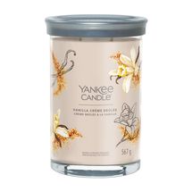 Yankee Candle Geurkaars Large Tumbler - met 2 lonten - Vanilla Creme Brulee - 15 cm / ø 10 cm
