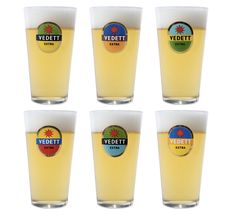 Vedett Biergläser Extra 250 ml - 6 Stück