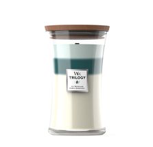 Bougie parfumée WoodWick Grand format Trilogie Icy Woodland - 18 cm / ø 10 cm
