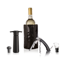 Set de Vino Vacu Vin Original - Negro - 5 Piezas