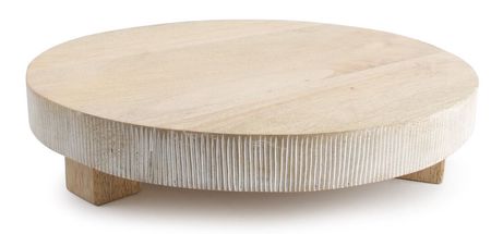 Tabla para Servir de Madera Wood &amp; Food Grande Ø 38 cm