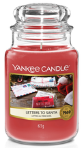 Yankee Candle Geurkaars Large Letters To Santa - 17 cm / ø 11 cm
