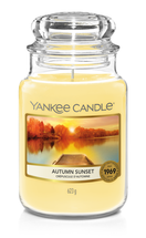 Yankee Candle Geurkaars Large Autumn Sunset - 17 cm / ø 11 cm