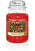 Bougie parfumée Yankee Candle Grande Couronne de Pommes Rouges - 17 cm / ø 11 cm