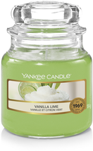 Yankee Candle Duftkerze Small Vanilla Lime - 9 cm / ø 6 cm