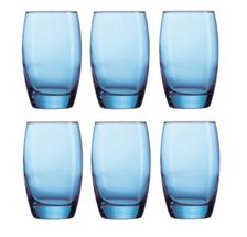 Arcoroc Waterglas Salto Blauw 350 ml - 6 Stuks