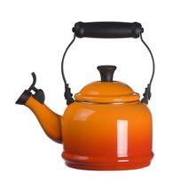 Le Creuset fluitketel Demi oranje-rood