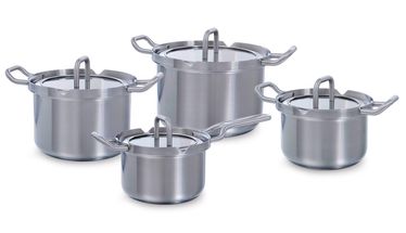 Bk pannenset Q-Linair Master glas 4-delig