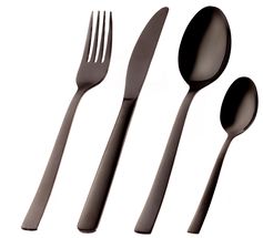 Sareva 4-Piece Cutlery Set Black