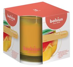 Bougie parfumée Bolsius True Scents Mangue - 9,5 cm / ø 9,5 cm