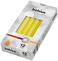 Bolsius Spitzkerzen Gelb - 12 Stück