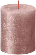 Bolsius Stumpenkerze Schimmer Pink - 8 cm / ø 7 cm