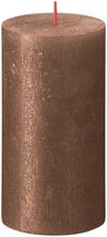 Bougie cylindrique Bolsius Shimmer Copper - 13 cm / ø 7 cm