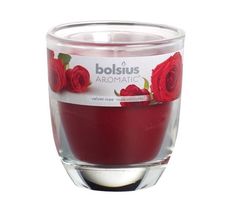 Bolsius geurglas Aromatic Velvet Rose 80/70 mm