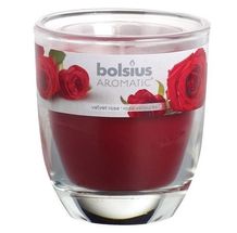 Bolsius Geurglas Aromatic Velvet Rose 120/100 mm