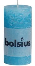 Bolsius stompkaars Rustiek aqua 100/50 mm