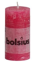 Bolsius stompkaars Rustiek fuchsia 100/50 mm