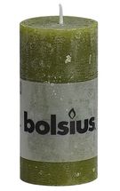 Bolsius stompkaars Rustiek olijfgroen 100/50 mm