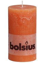 Bolsius stompkaars Rustiek oranje 130/68 mm