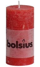 Bolsius stompkaars Rustiek rood 100/50 mm