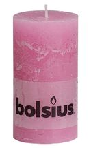 Bolsius stompkaars Rustiek roze 130/68 mm