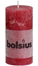 Bolsius stompkaars Rustiek wijnrood 100/50 mm